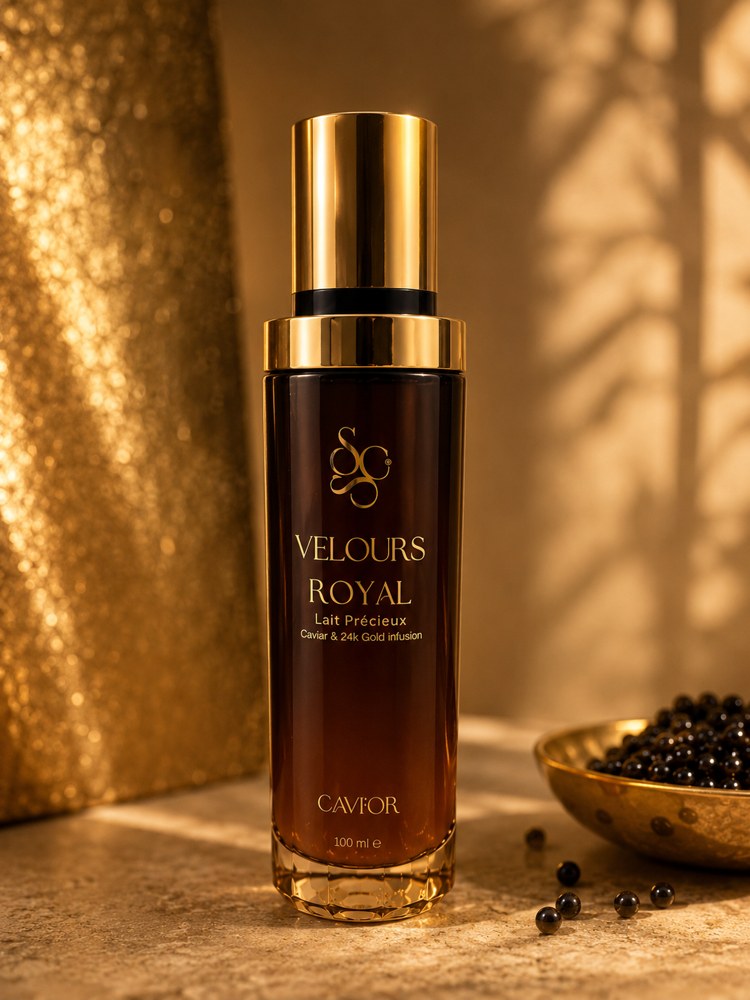 Velours Royal — Precious Cleansing Milk · Caviar & 24K Gold